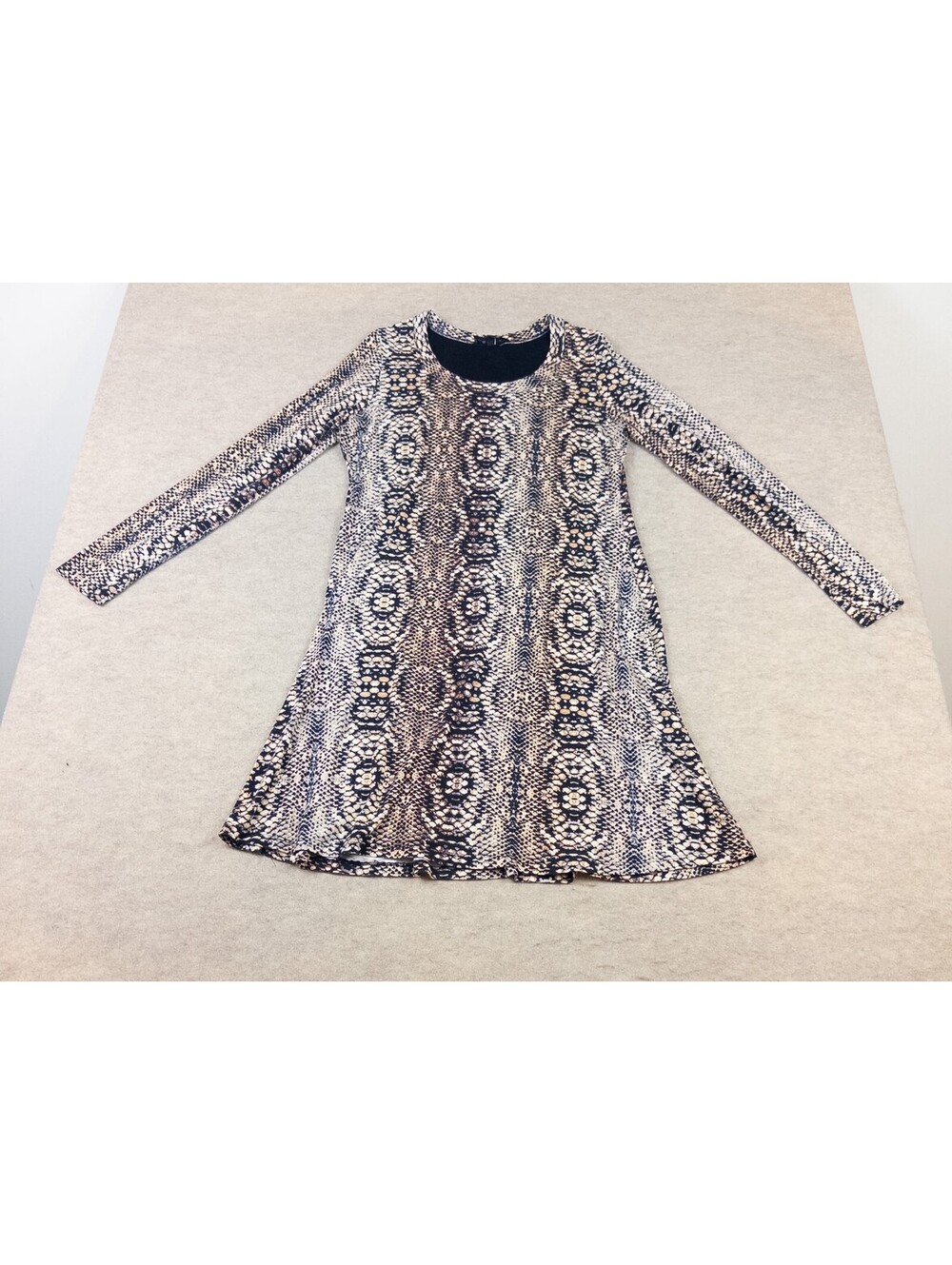 Karen Kane Long Sleeve Snake Print Dress Size Large